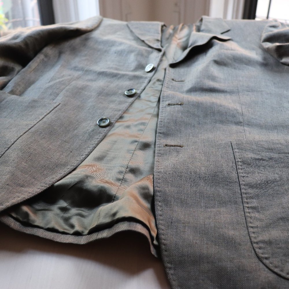 Pure linen jacket Bellora Tessuti Men's size 38